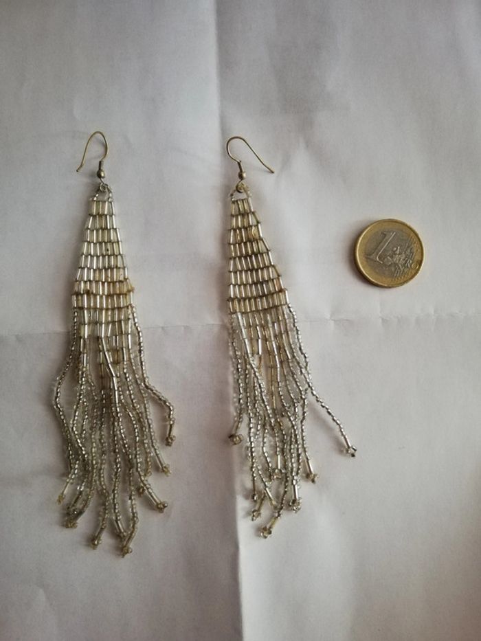 Magnifiques b o vintage perles longues