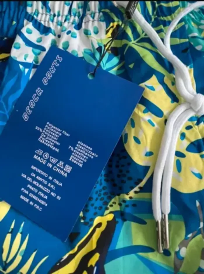 Short de bain tropical homme L neuf Amytis - photo numéro 3