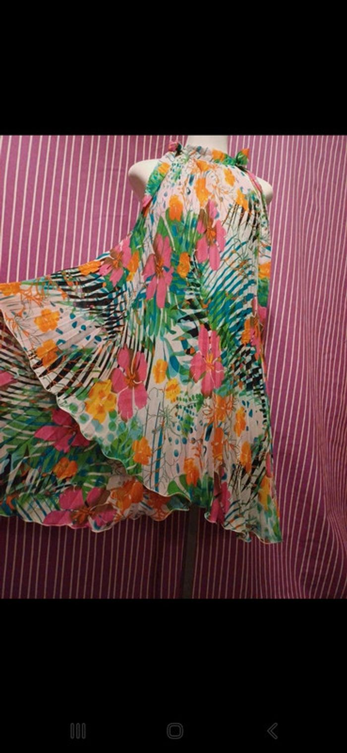 🌈Robes asymétrique Plissé évasée - photo numéro 6