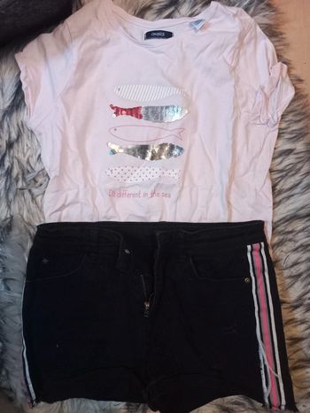 Tee-shirt et short 12 ans