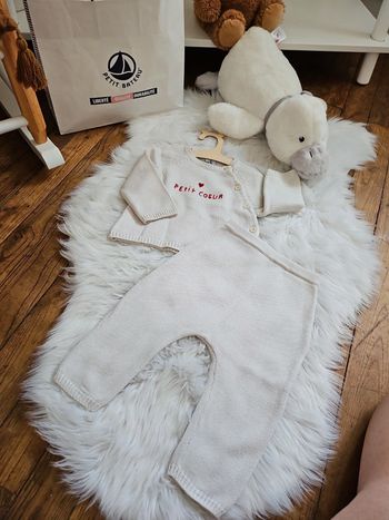 Ensemble laine petit cœur