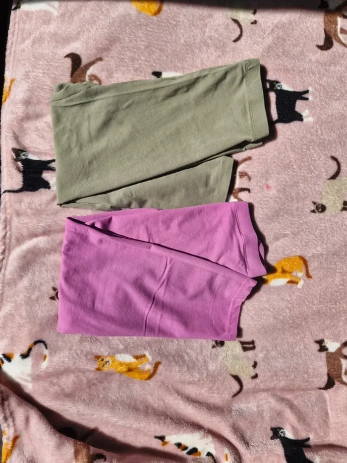 Lot 2 pantalons leggings unis • Fille - photo numéro 4