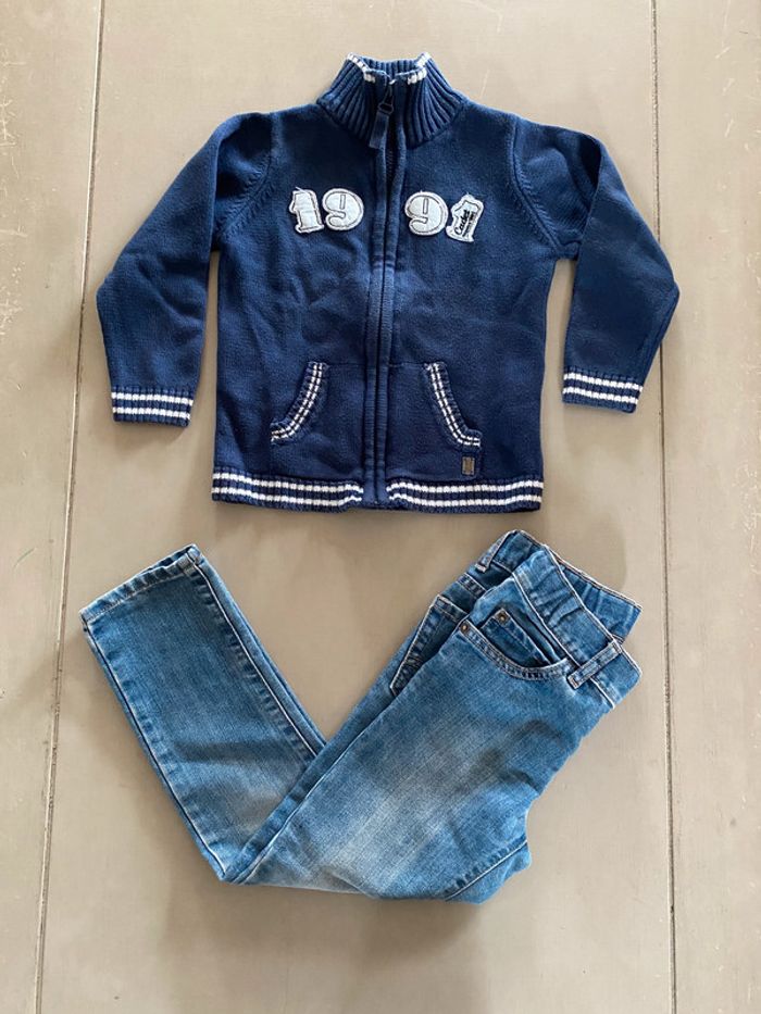 Jeans skinny étroite bleu children place garçon 5 ans - photo numéro 17
