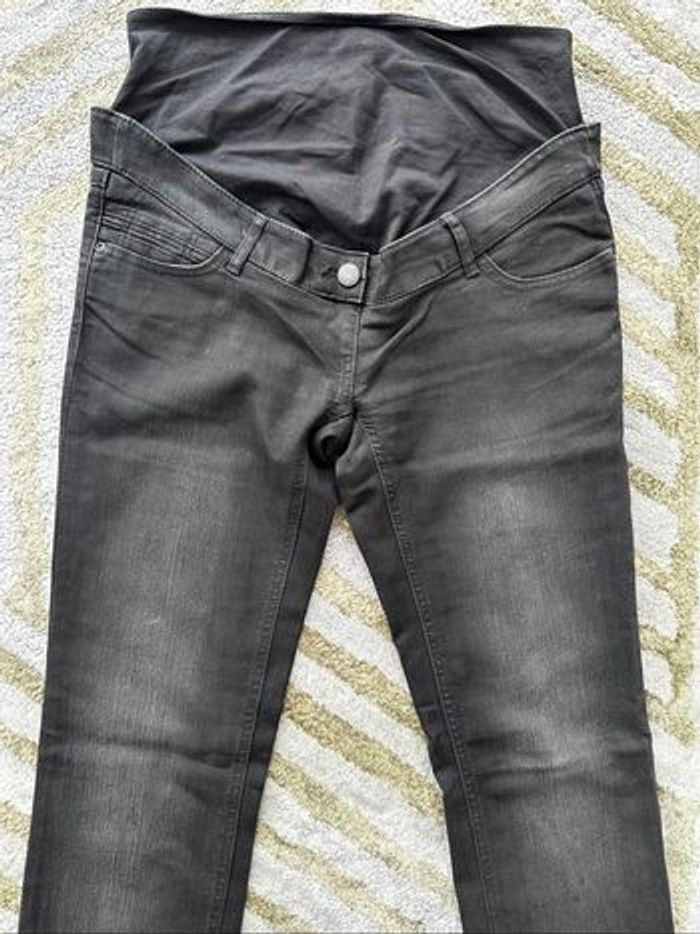 Jean noir délavé de grossesse T36 - photo numéro 2