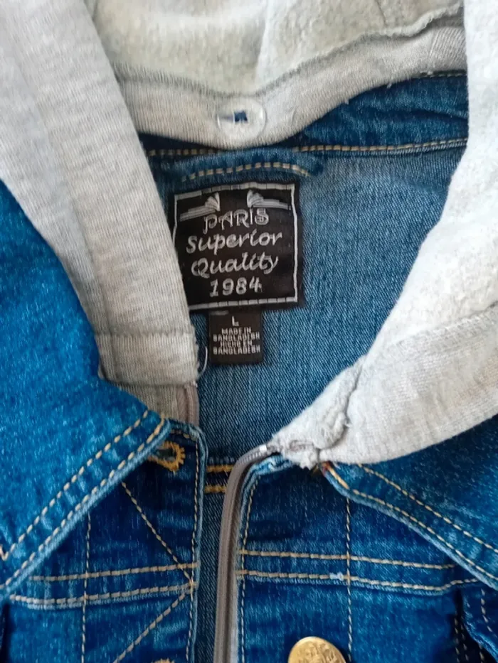 Semi Veste en jeans taille L - photo numéro 3