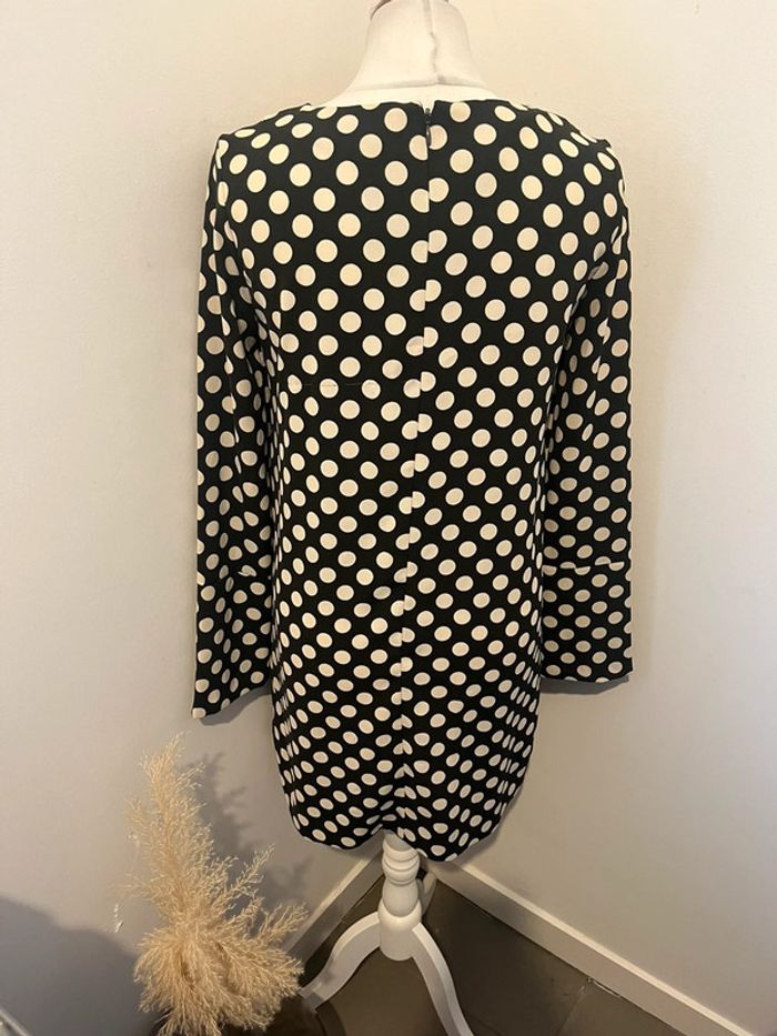 Robe noire à pois H&M S - photo numéro 5