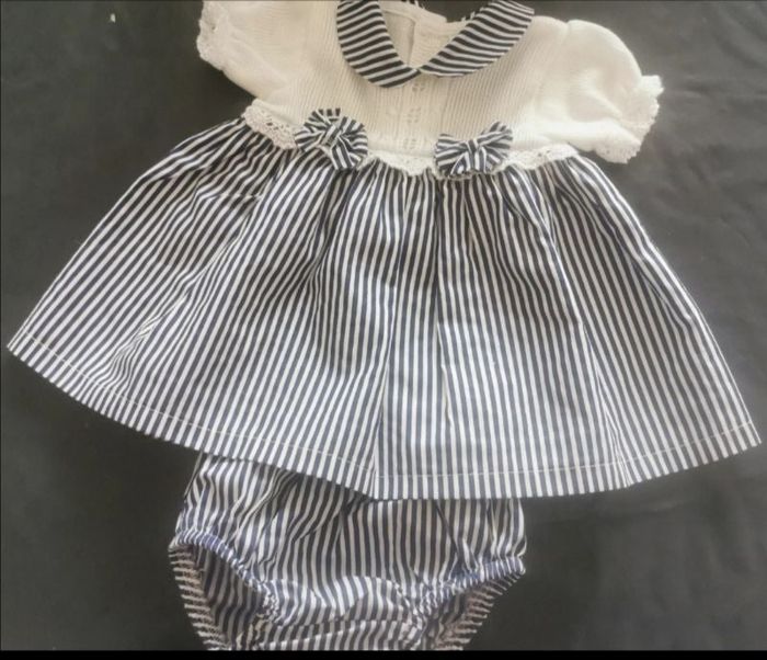 Jolie petite robe + culotte 6 mois