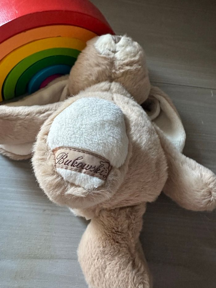 Doudou peluche lapin beige Bukowski neuf - photo numéro 5