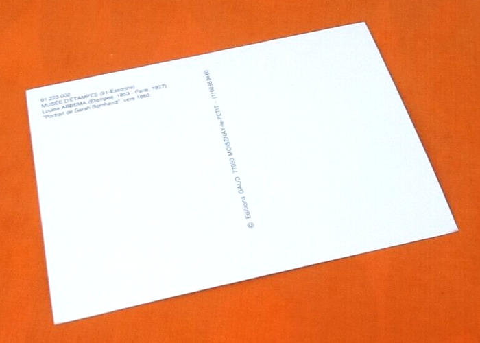 Carte postale Etampes (Essonne) Musée D' Etampes Louise Abbéma Etampes 1853 Paris 1927 Portrait - photo numéro 2