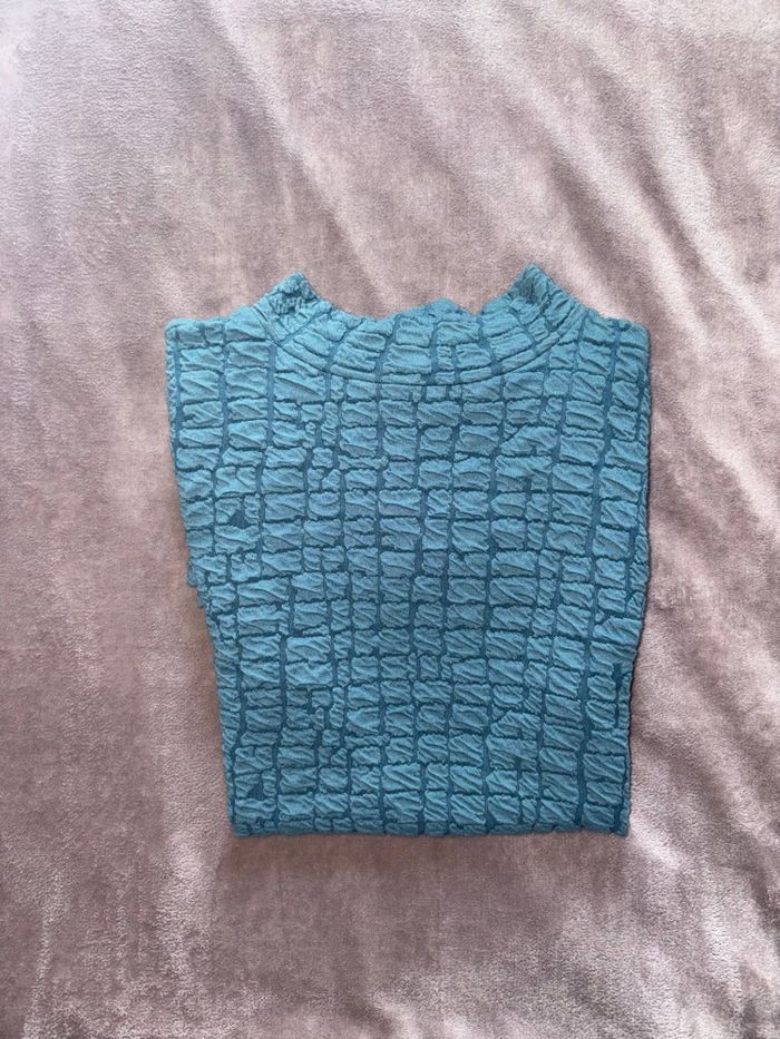 Robe Zara taille S couleur turquoise en très bon état. - photo numéro 7