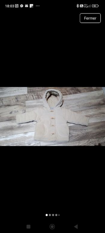 Veste polaire tex taille 12 mois