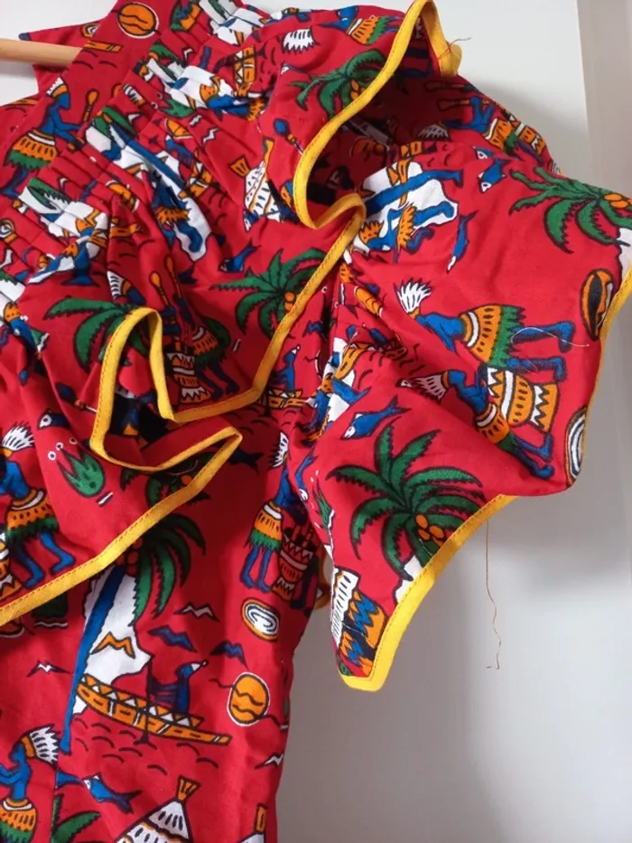 Blouse imprimée Wax - photo numéro 3