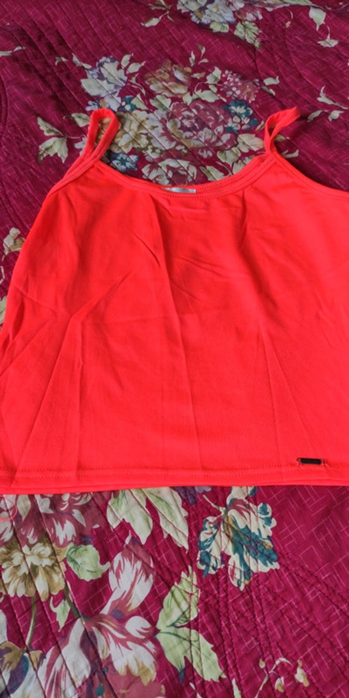 Débardeur orange fluo - photo numéro 2