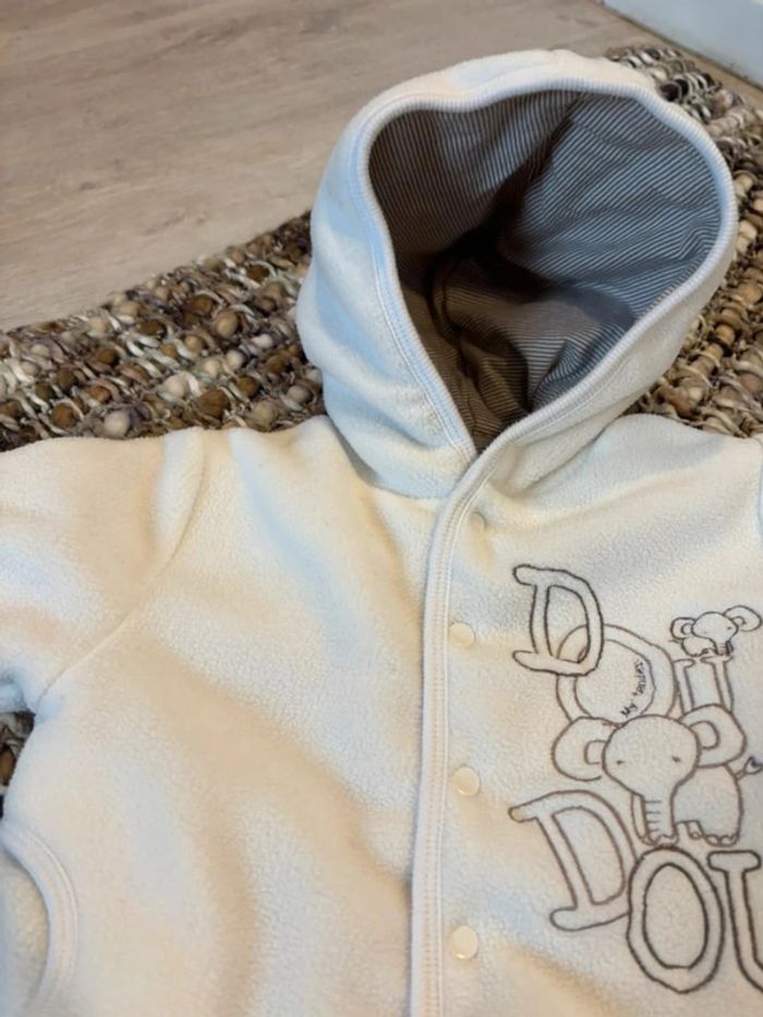 Manteau garçon réversible 9 mois - photo numéro 2
