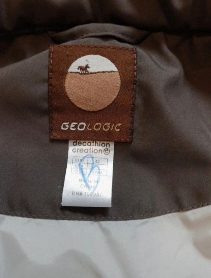 Veste sans manches femme brune et beige Geologic - photo numéro 12