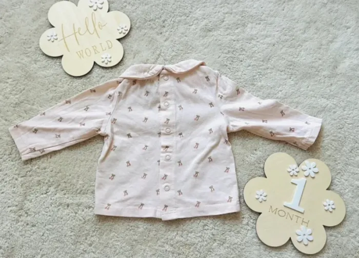 Lot tee-shirts fille 1 mois - photo numéro 5