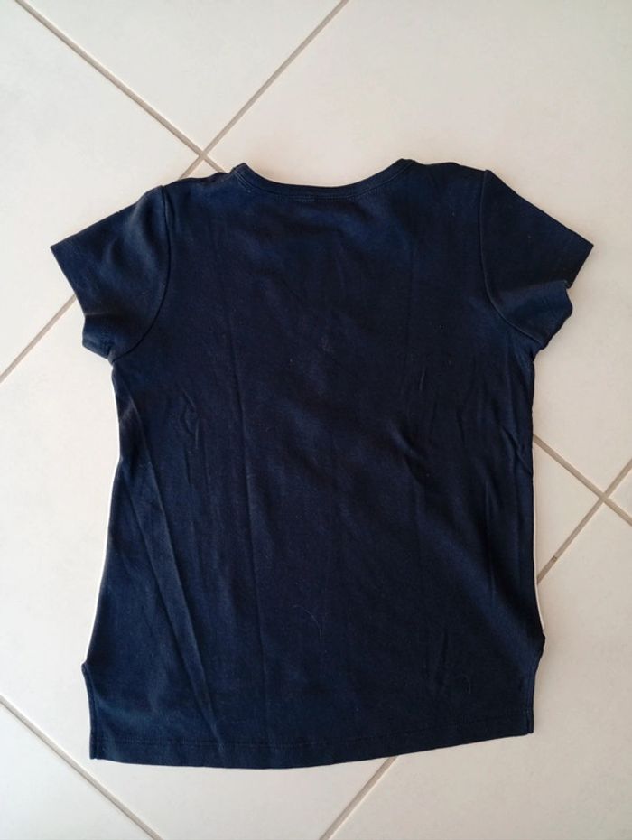 Tee-shirt bleu marine Petit Bateau taille 6 ans - photo numéro 2