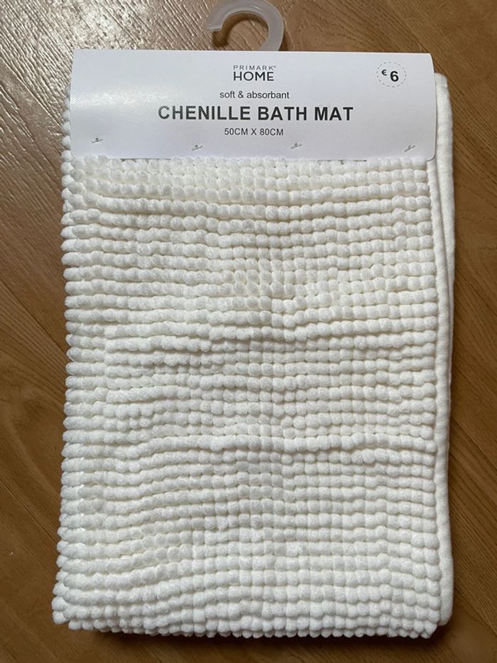 Tapis de bain chenille