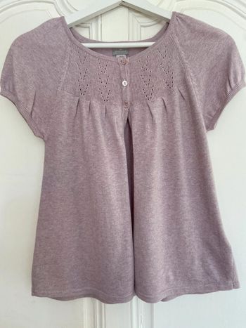 Gilet manches courtes neuf Cyrillus 12 ans