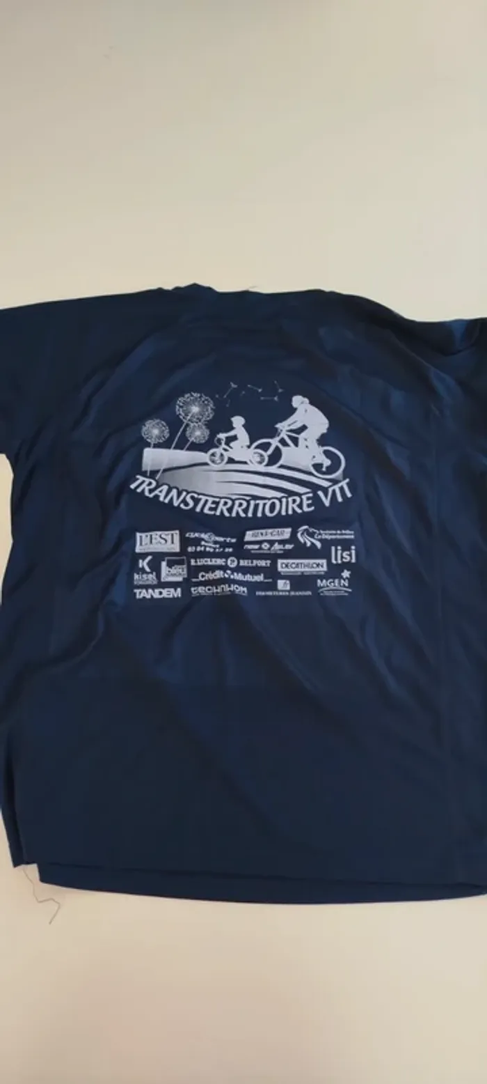 T-shirt vélo polyester souvenir transterritoire VTT Belfort - photo numéro 2