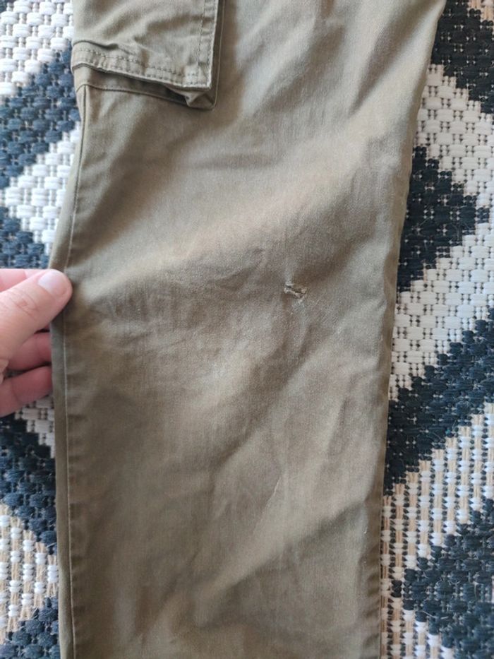Pantalon cargo en gabardine taille 12 petit bateau - photo numéro 2