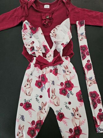 Ensemble salopette body 3mois