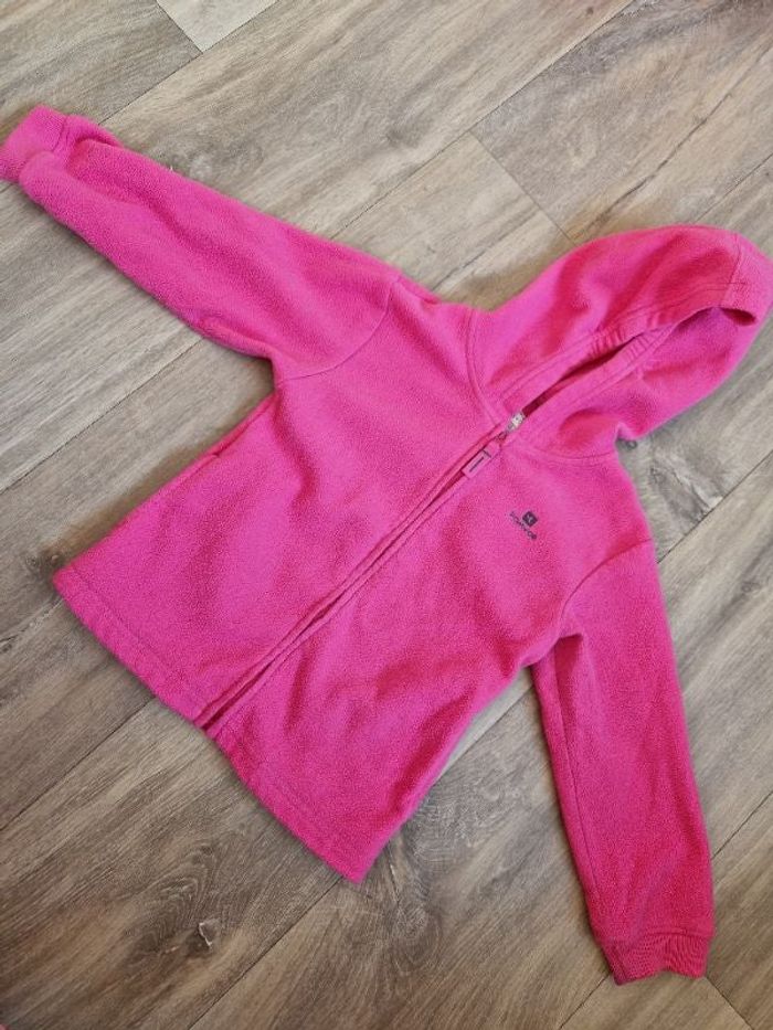 Veste polaire rose domyos 4 ans