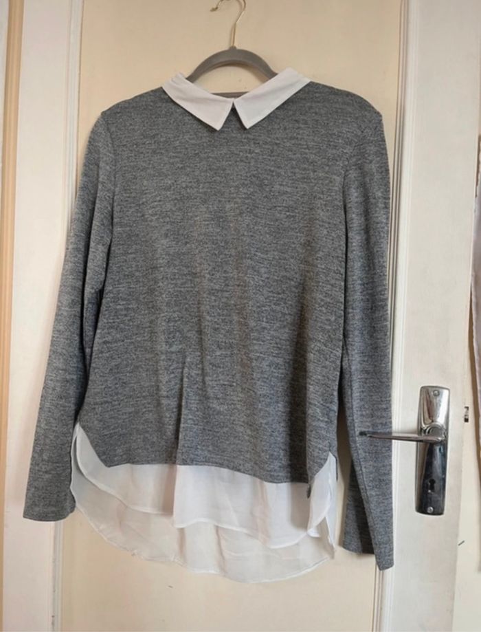 Chemise pull gris