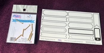 Lot de 2 embellissements Scrap Didi neufs