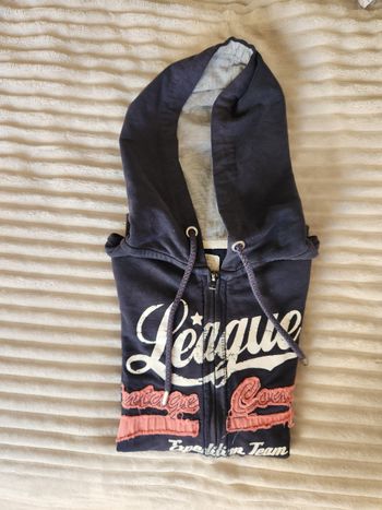 Sweat zippé à capuche K Woman – Bleu marine – Taille L (convient M)