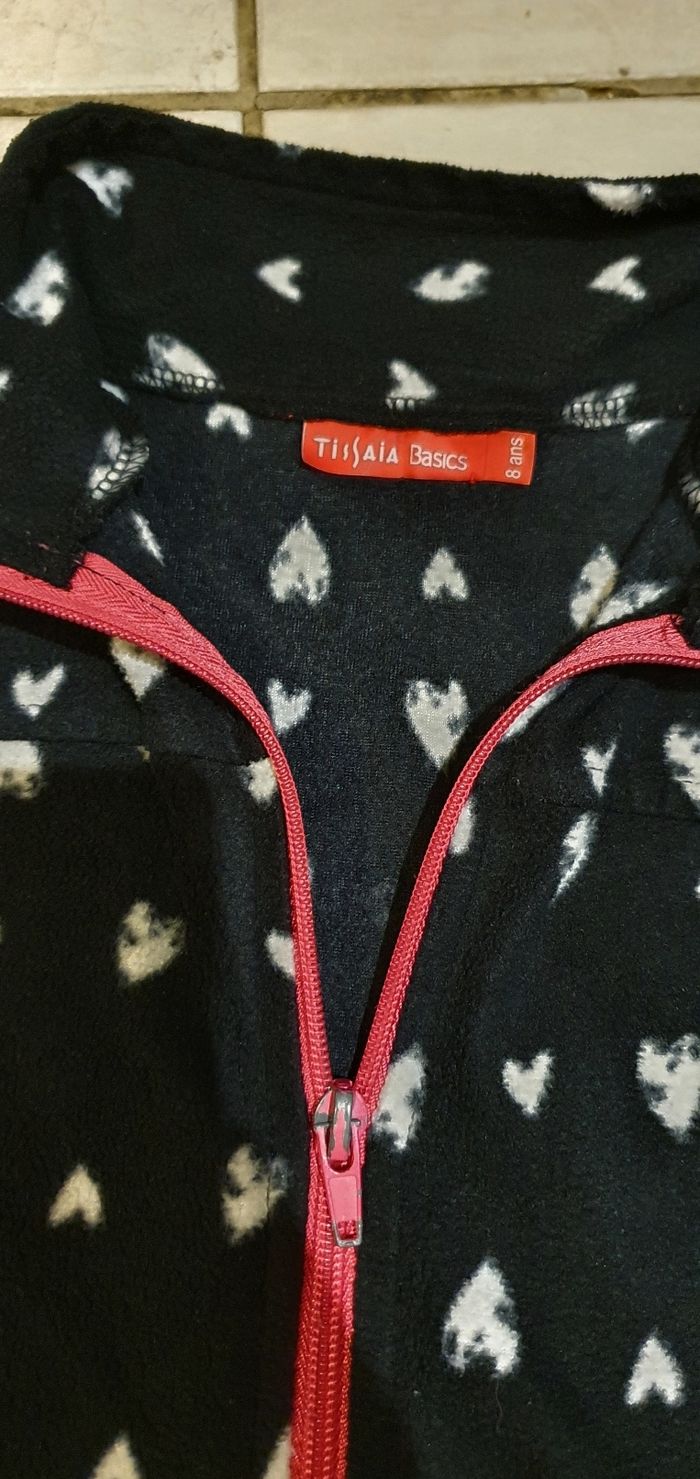 Gilet zippé pilou fille 8ans - photo numéro 5