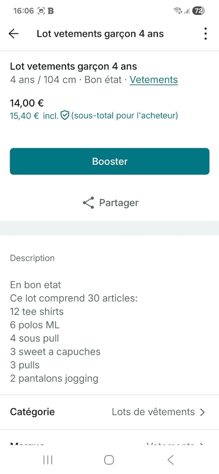Lot vetement garçon 4 ans - photo numéro 4