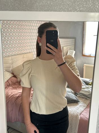 top manche bouffante