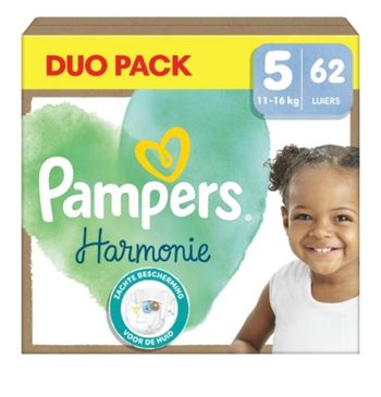 Pampers harmonie 62 couches taille 5