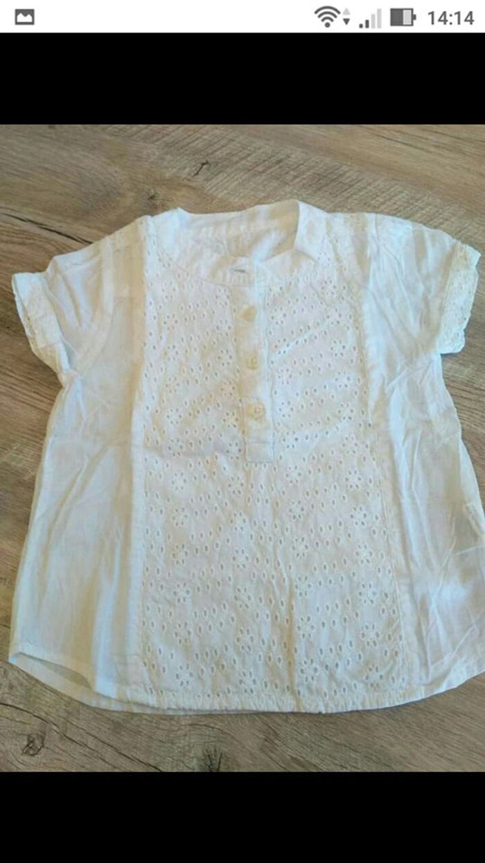 Tunique blanche bébé