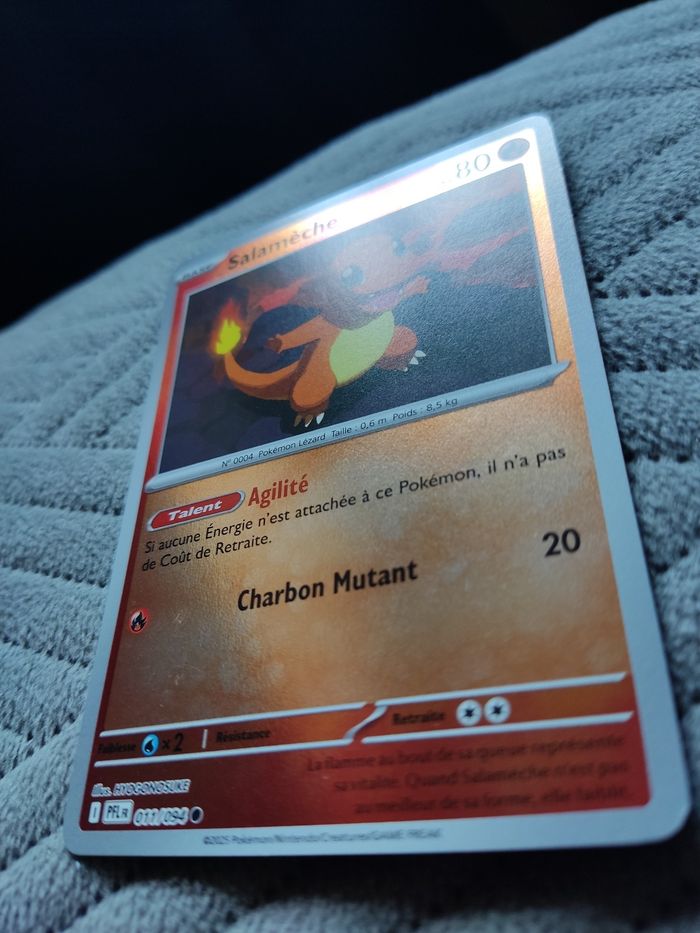 Carte Salamèche 011/094 Reverse ME02-Méga Évolution-Flammes Fantasmagoriques - photo numéro 2