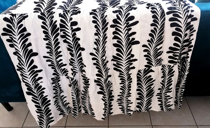 Robe été longue légère coton motifs noir et blanc. Neuve. - photo numéro 9