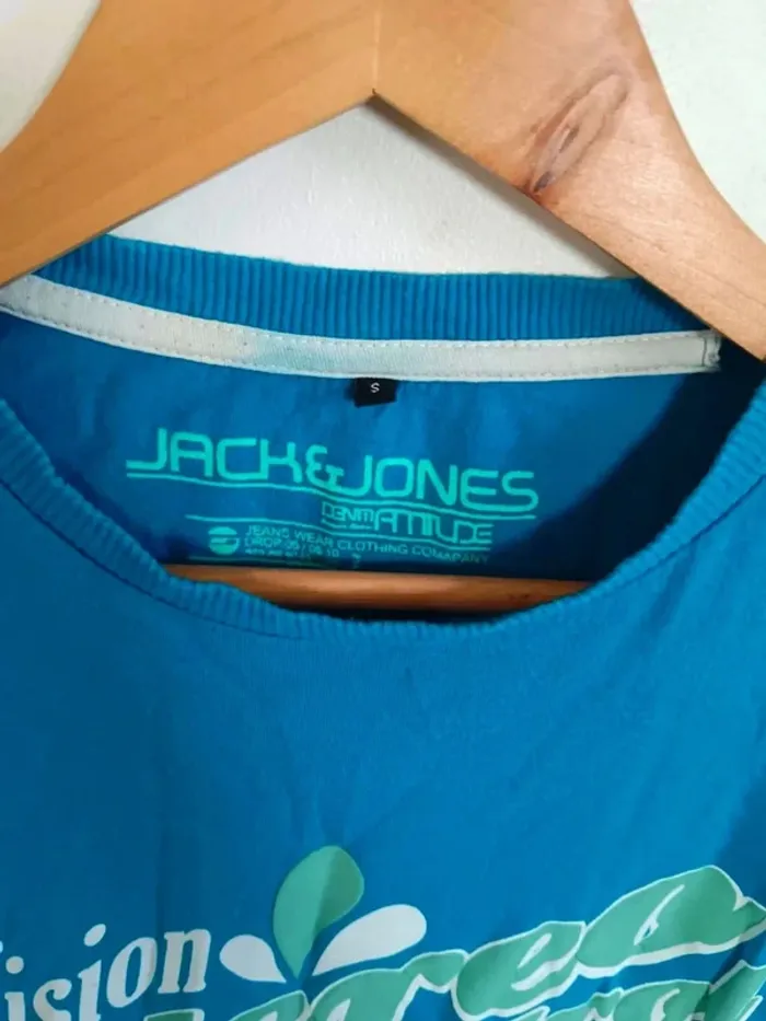 C26 t-shirt bleu Jack & Jones S - photo numéro 3