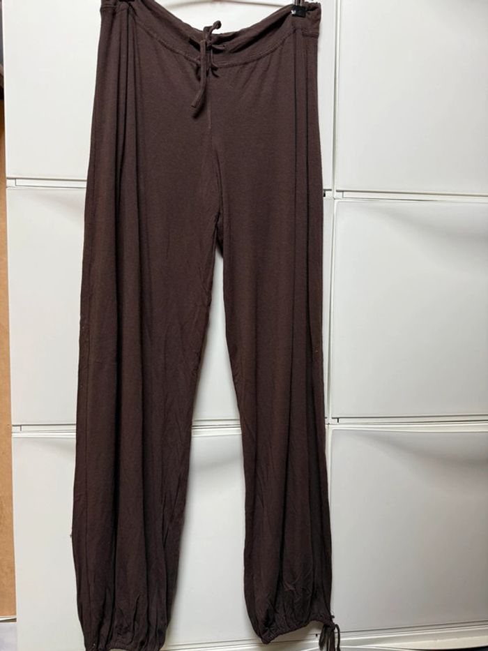 Pantalon large femme marron taille xl