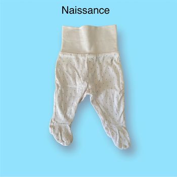 Obaïbi Pantalon blanc Taille Naissance