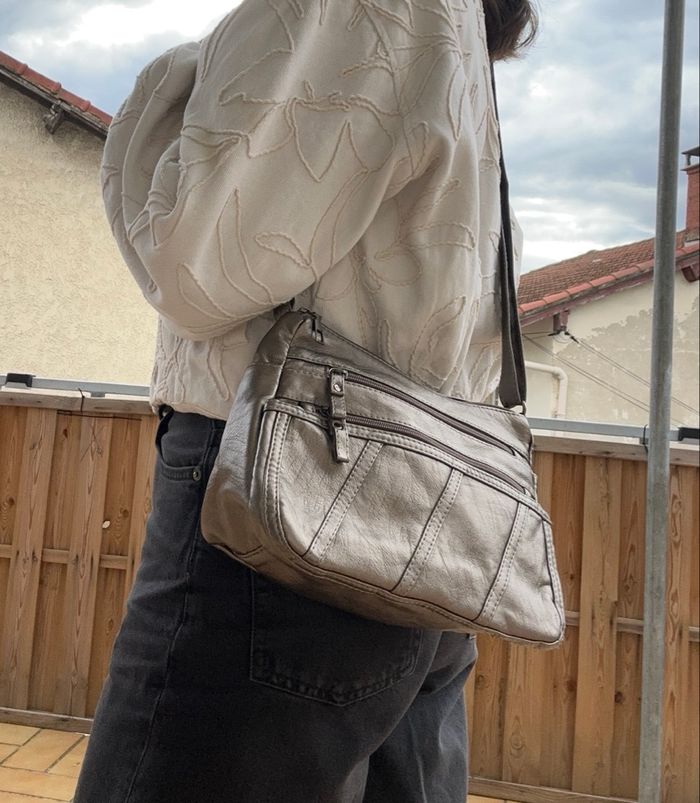 Sac à main couleur métallique - photo numéro 2