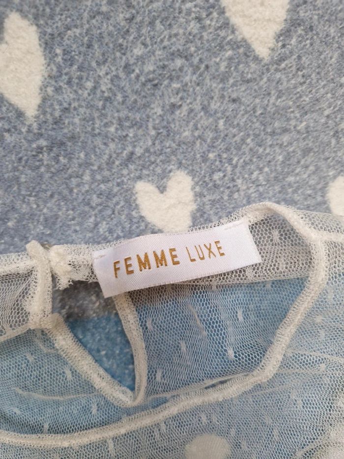 Crop top femme en tulle - photo numéro 3