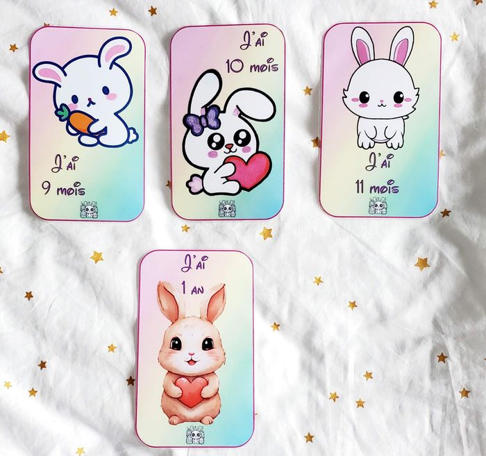 Cartes étape - Lapin Kawaï - photo numéro 4
