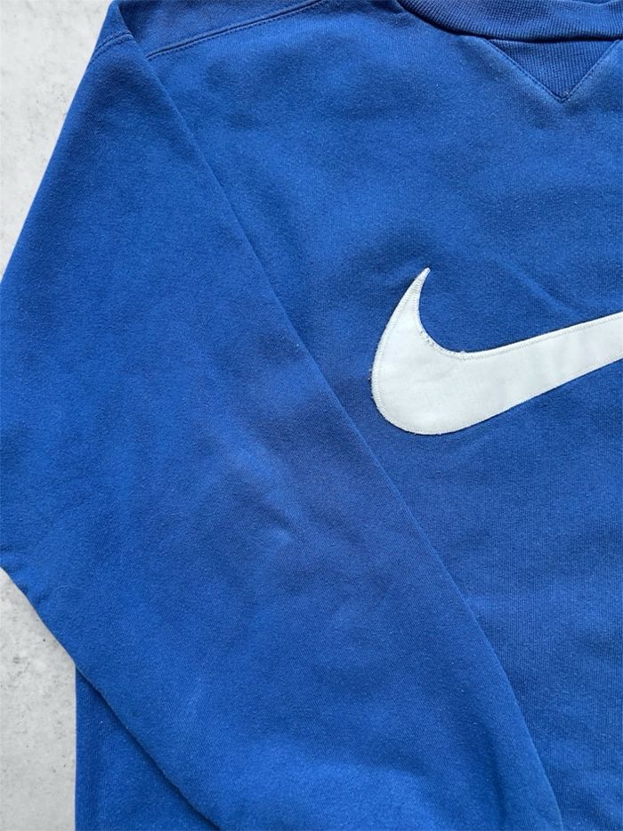 Sweat Crewneck Nike Bleu - Logo XXL Brodé / Coupe Oversize - Taille M - photo numéro 2