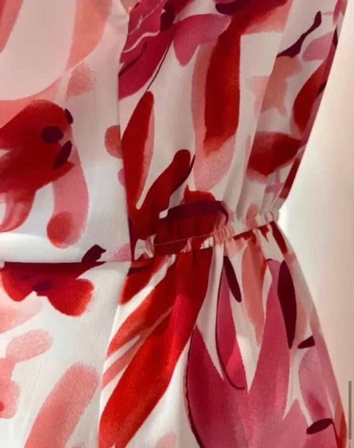 Robe longue d’été fleur rose - photo numéro 3