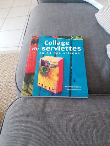 Livre collage de serviettes au fil des saisons