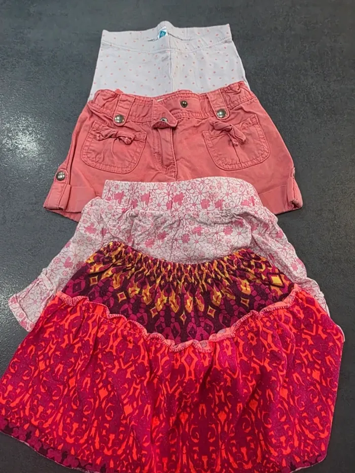 Lot jupes et short 2 ans