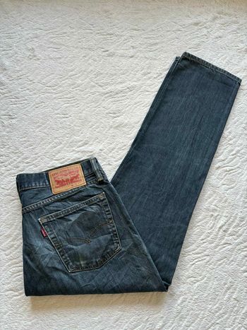 Jean Levi’s 514 regular Straight droit L42/44 W33 L30 Bleu brut délavé homme Mexique US rare