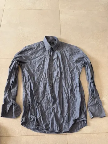 Chemise grise Hugo Boss, regular fit, taille 41/16 taille L/XL