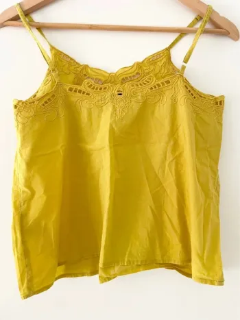 Débardeur jaune only taille 34